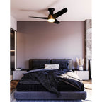 Kuzco HF91954-BG/MB Brushed Gold,Matte Black Thalia 54-in Brushed Gold/matte Black Led Hugger Fan Image 2