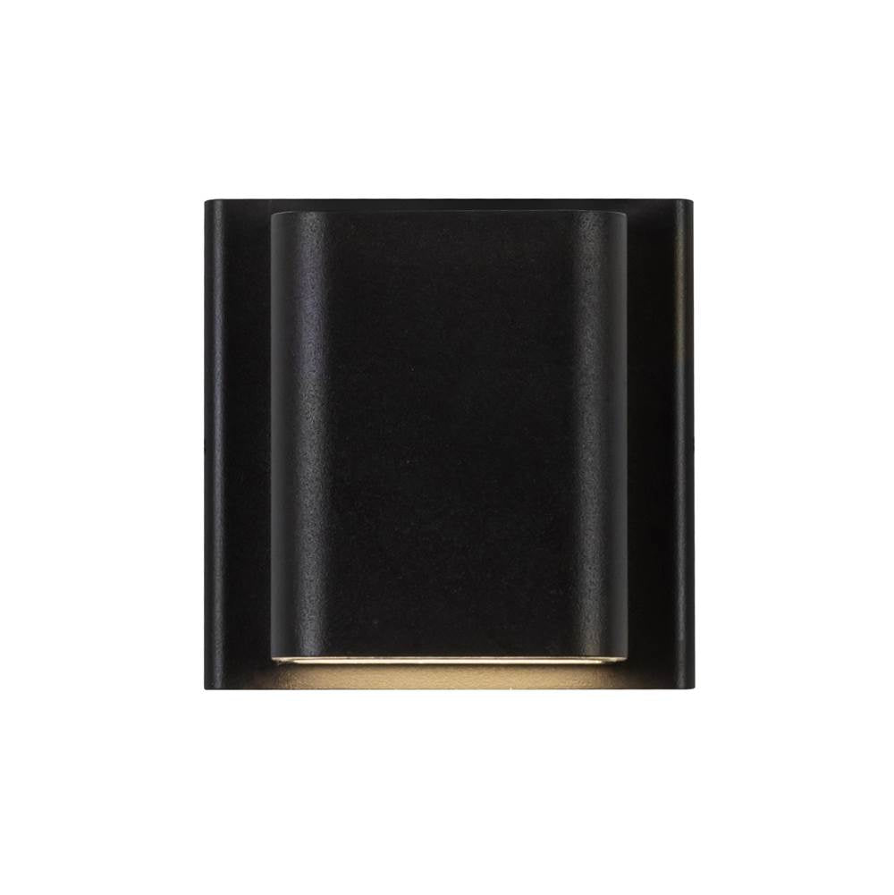 Kuzco AT48403-BK-UNV-3CCT Black Tolan 4-in Black Led All Terior Wall Image 4
