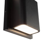 Kuzco AT48403-BK-UNV-3CCT Black Tolan 4-in Black Led All Terior Wall Image 2