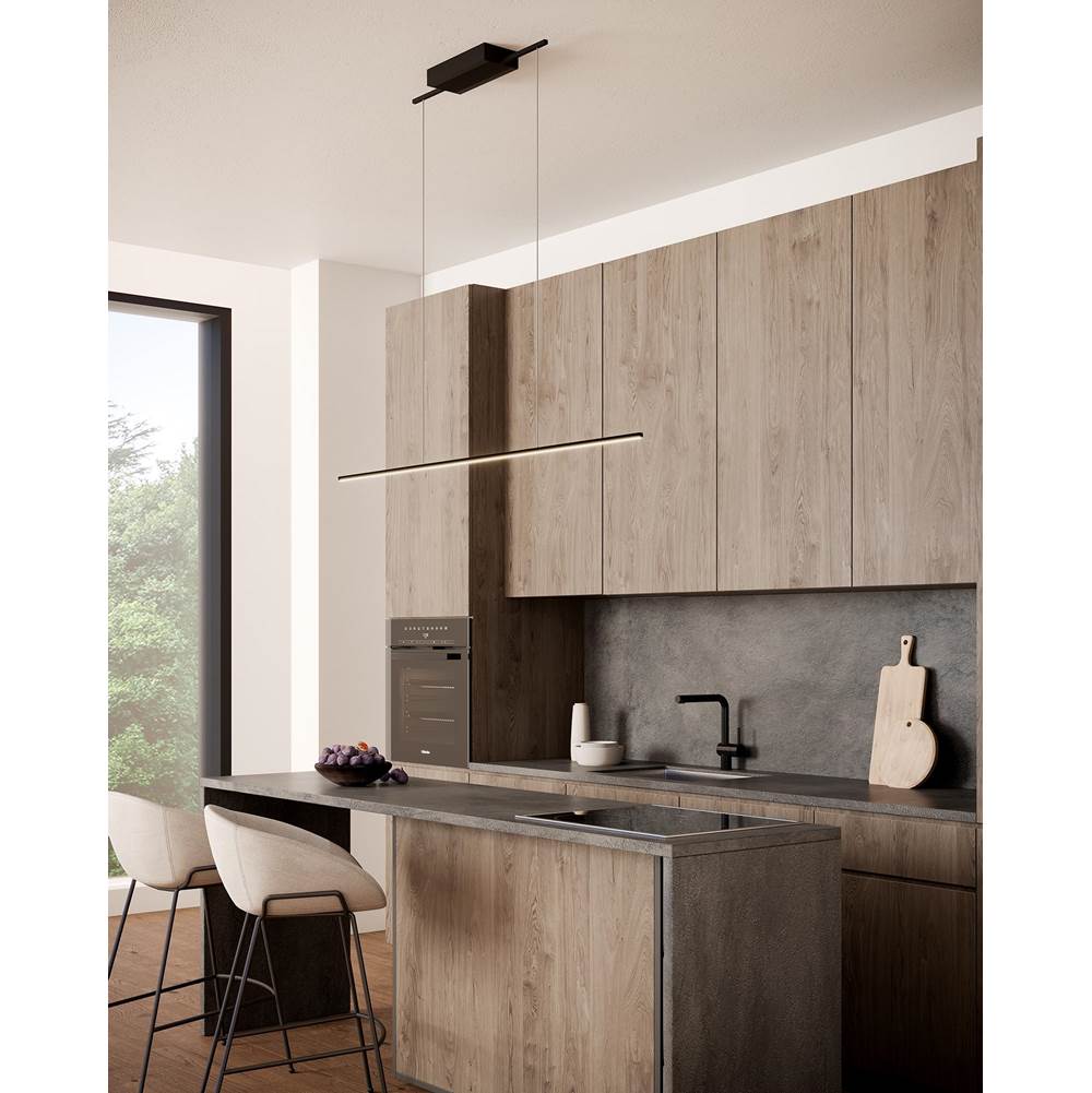 Kuzco LP18260-BK-UNV Black Vega Minor 60-in Black Led Linear Pendant Image 2