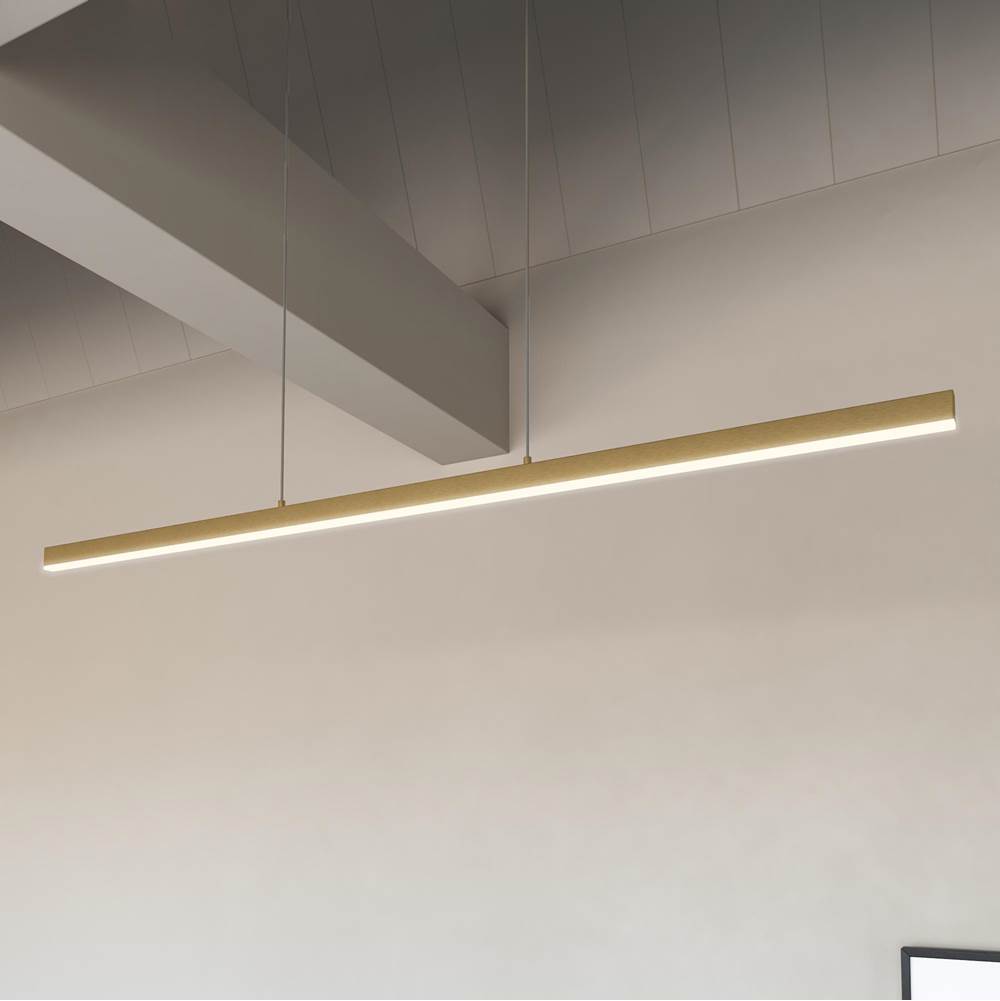 Kuzco Vega 56-in Brushed Gold Led Linear Pendant (2700k)