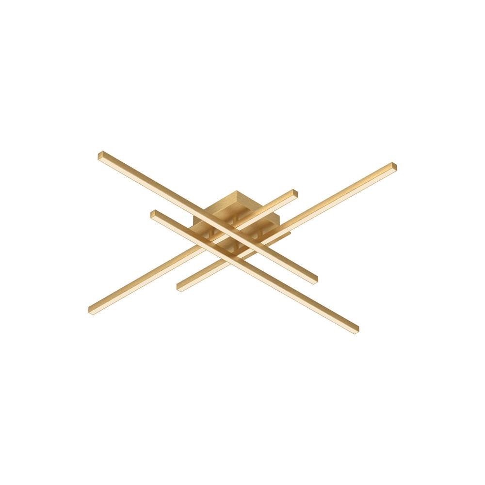 Kuzco FM18232-BG Brushed Gold Vega Minor 32-in Brushed Gold Led Flush Mount Image 1