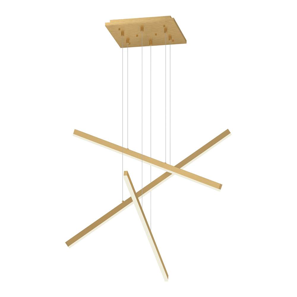 Kuzco Vega 3 Head Brushed Gold Led Multi Pendant
