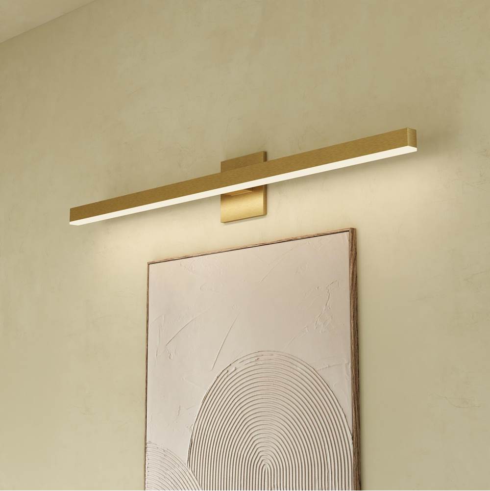 Kuzco Vega 37-in Brushed Gold Led Vanity