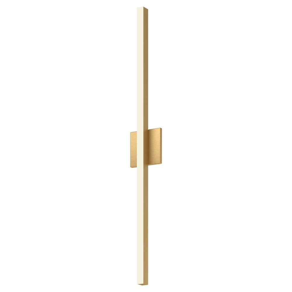 Kuzco Vega 36-in Brushed Gold Led Wall Sconce