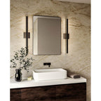 Kuzco VL20338-BK Black Vera 38-in Black Led Vanity Image 2