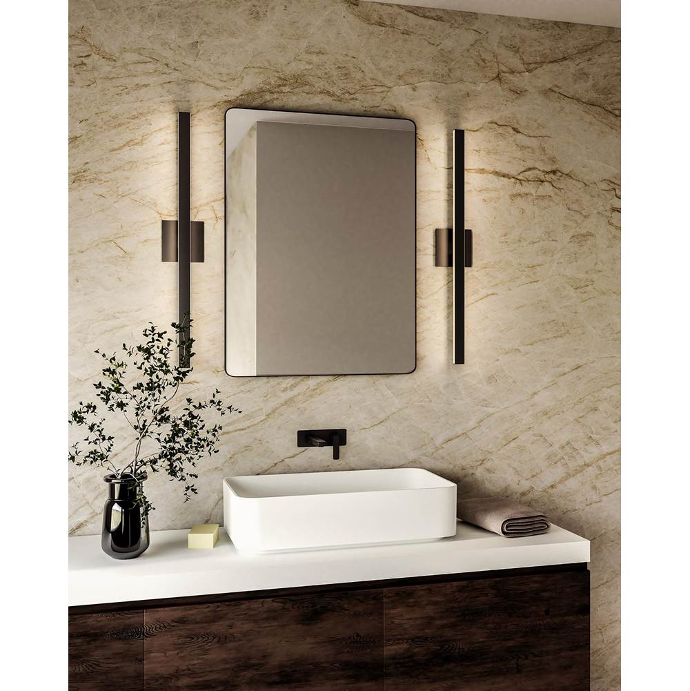 Kuzco VL20338-BK Black Vera 38-in Black Led Vanity Image 2