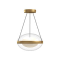 Kuzco PD76312-BG/OP-UNV Brushed Gold,Opal Glass Virgo 12-in Brushed Gold/opal Glass Led Pendant Image 1