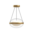 Kuzco PD76312-BG/OP-UNV Brushed Gold,Opal Glass Virgo 12-in Brushed Gold/opal Glass Led Pendant Image 1