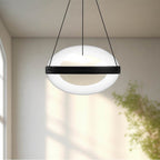 Kuzco Virgo 12-in Brushed Gold/opal Glass Led Pendant