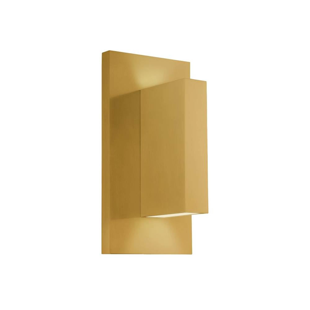 Kuzco Vista 9-in Brushed Gold Led Wall Sconce