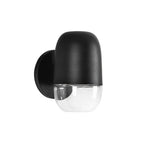 Kuzco Yara 4-in Black/clear Glass Led Exterior Wall