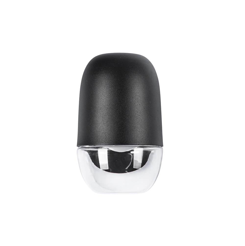 Kuzco EW38504-BK/CL Black,Clear Glass Yara 4-in Black/clear Glass Led Exterior Wall Image 4