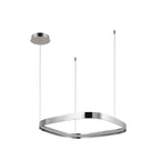 Kuzco Yukon 19-in Polished Nickel Led Pendant
