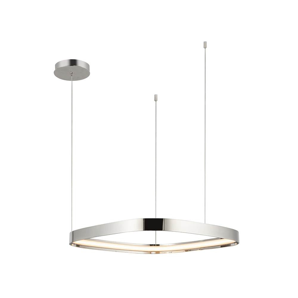 Kuzco PD78019-PN-UNV Polished Nickel Yukon 19-in Polished Nickel Led Pendant Image 5