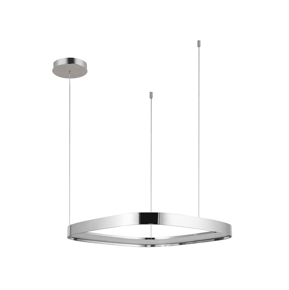 Kuzco PD78019-PN-UNV Polished Nickel Yukon 19-in Polished Nickel Led Pendant Image 4