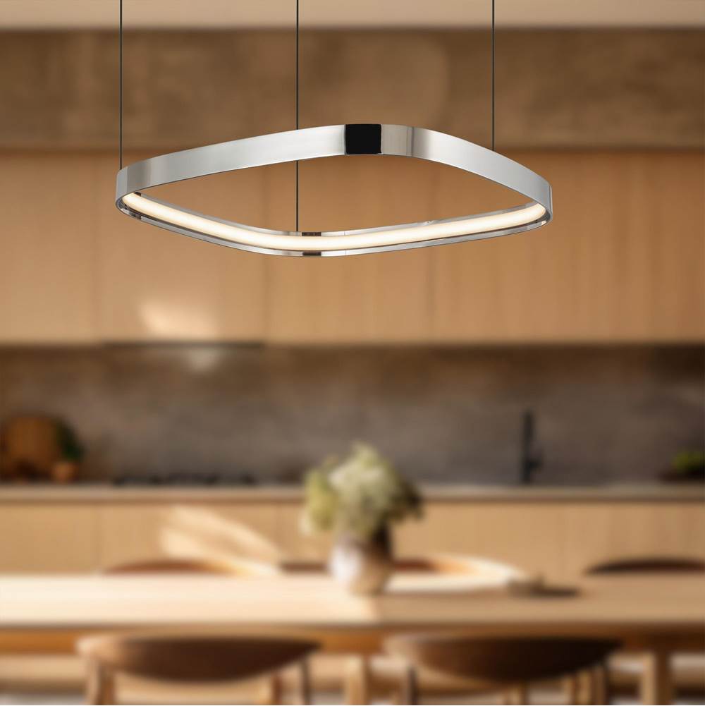 Kuzco PD78019-PN-UNV Polished Nickel Yukon 19-in Polished Nickel Led Pendant Image 2