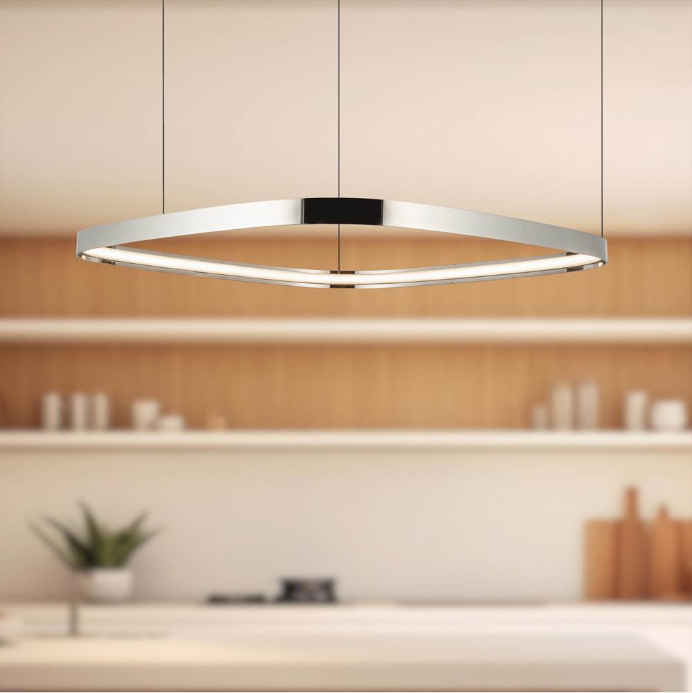 Kuzco PD78031-PN-UNV Polished Nickel Yukon 31-in Polished Nickel Led Pendant Image 2