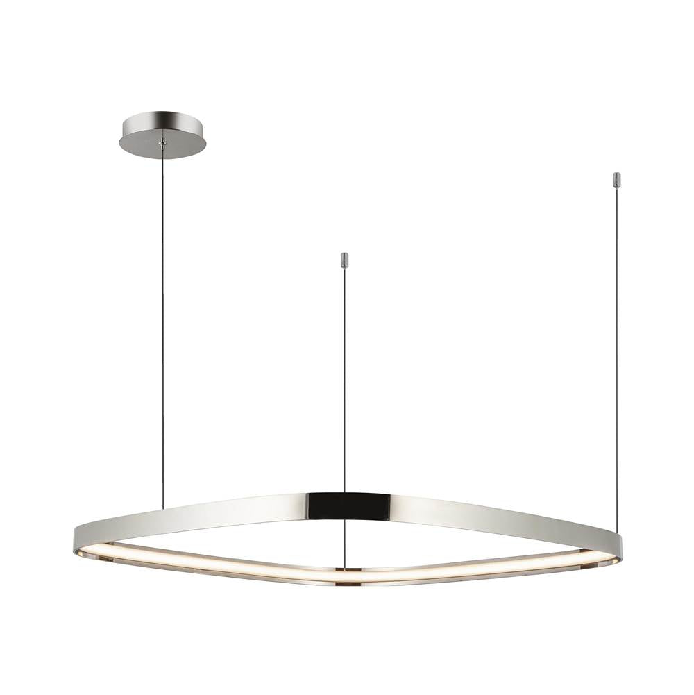Kuzco PD78031-PN Polished Nickel Yukon 31-in Polished Nickel Led Pendant Image 1