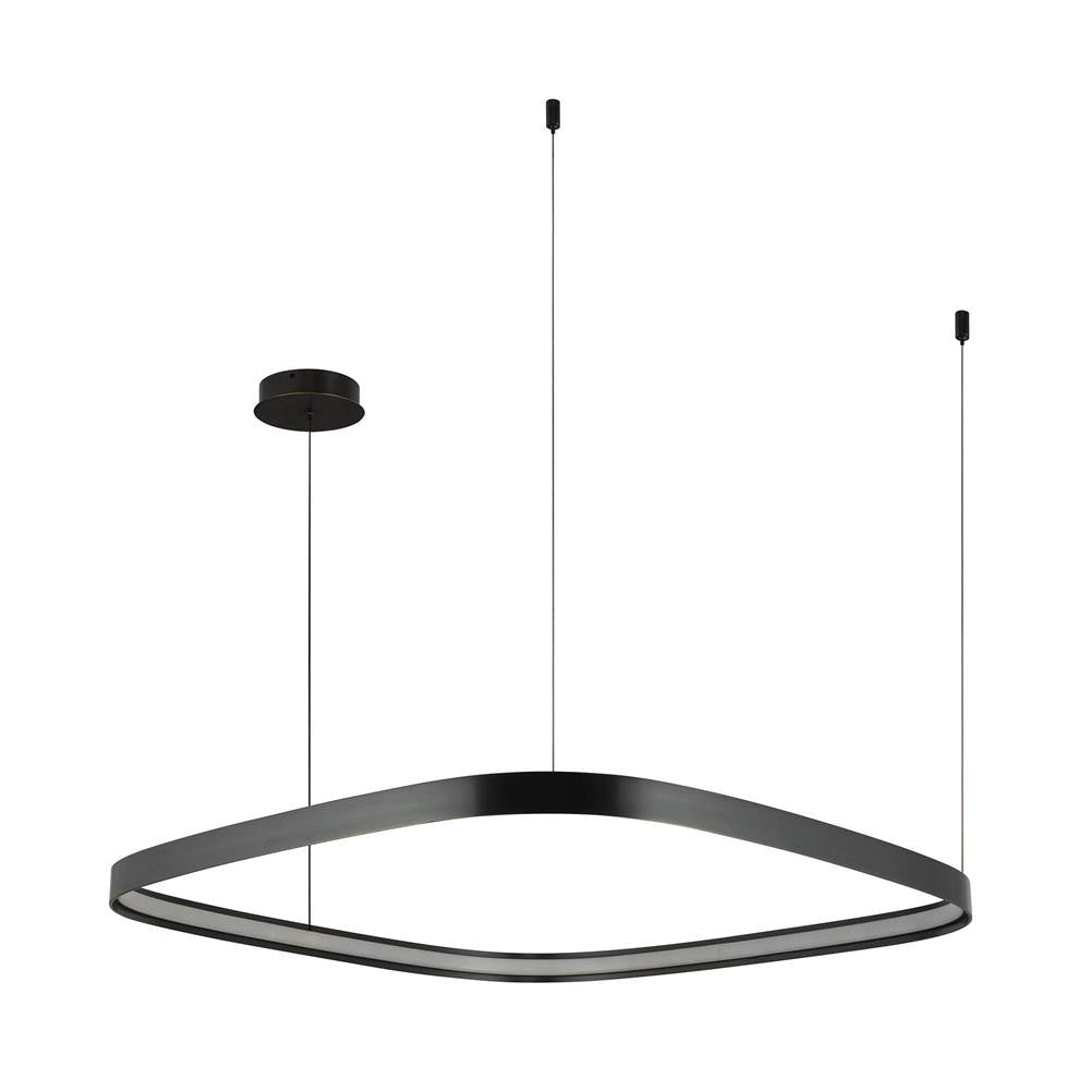 Kuzco Yukon 31-in Polished Nickel Led Pendant