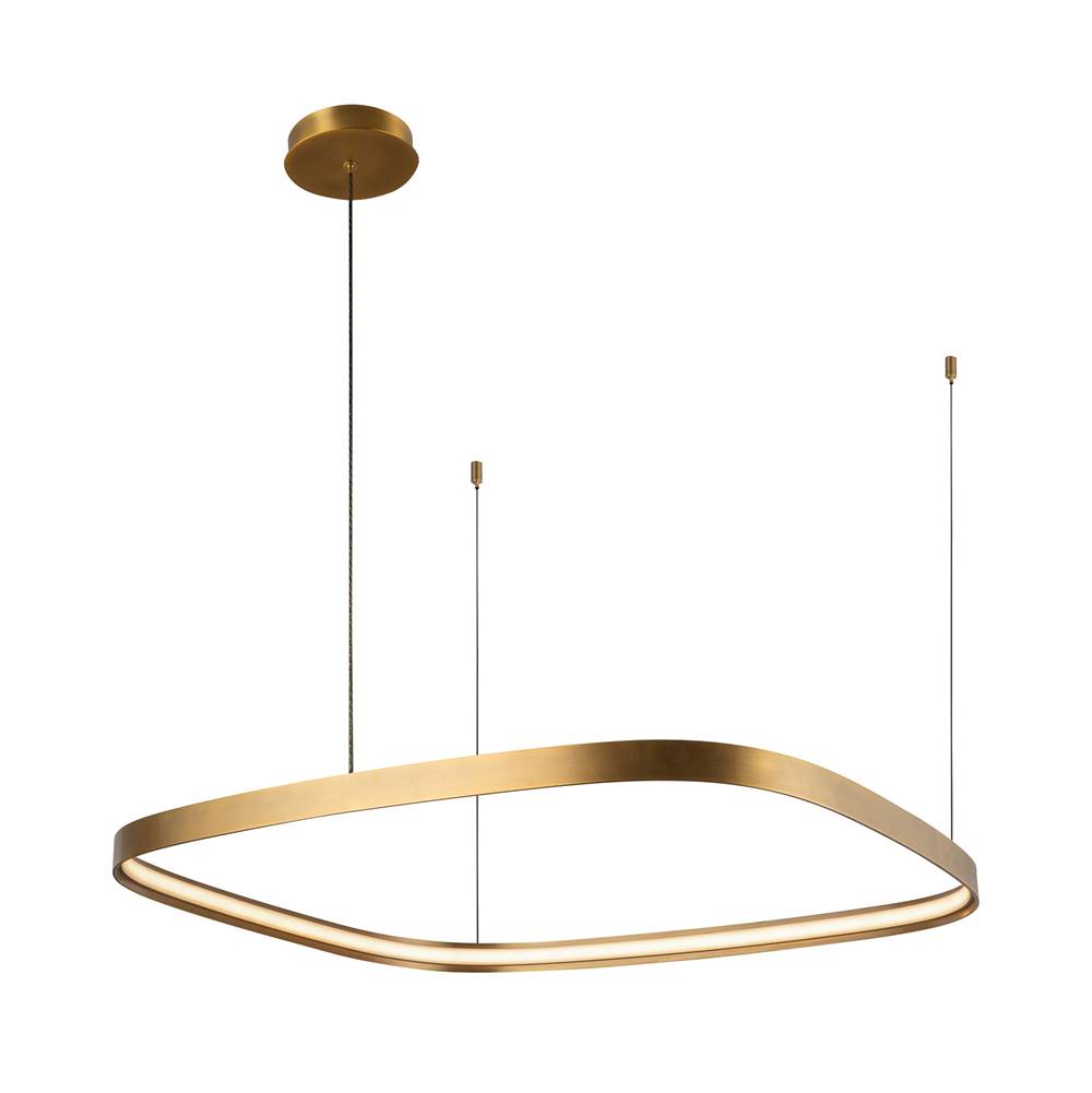 Kuzco PD78031-VB Vintage Brass Yukon 31-in Vintage Brass Led Pendant Image 5