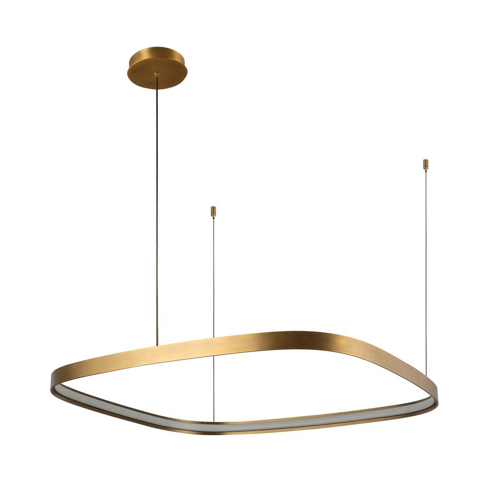 Kuzco PD78031-VB Vintage Brass Yukon 31-in Vintage Brass Led Pendant Image 4