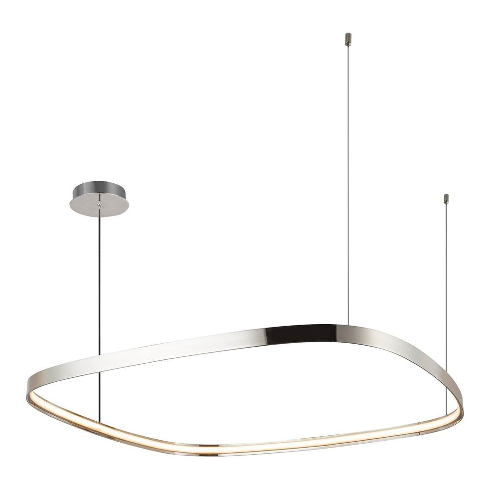 Kuzco PD78040-PN Polished Nickel Yukon 40-in Polished Nickel Led Pendant Image 4