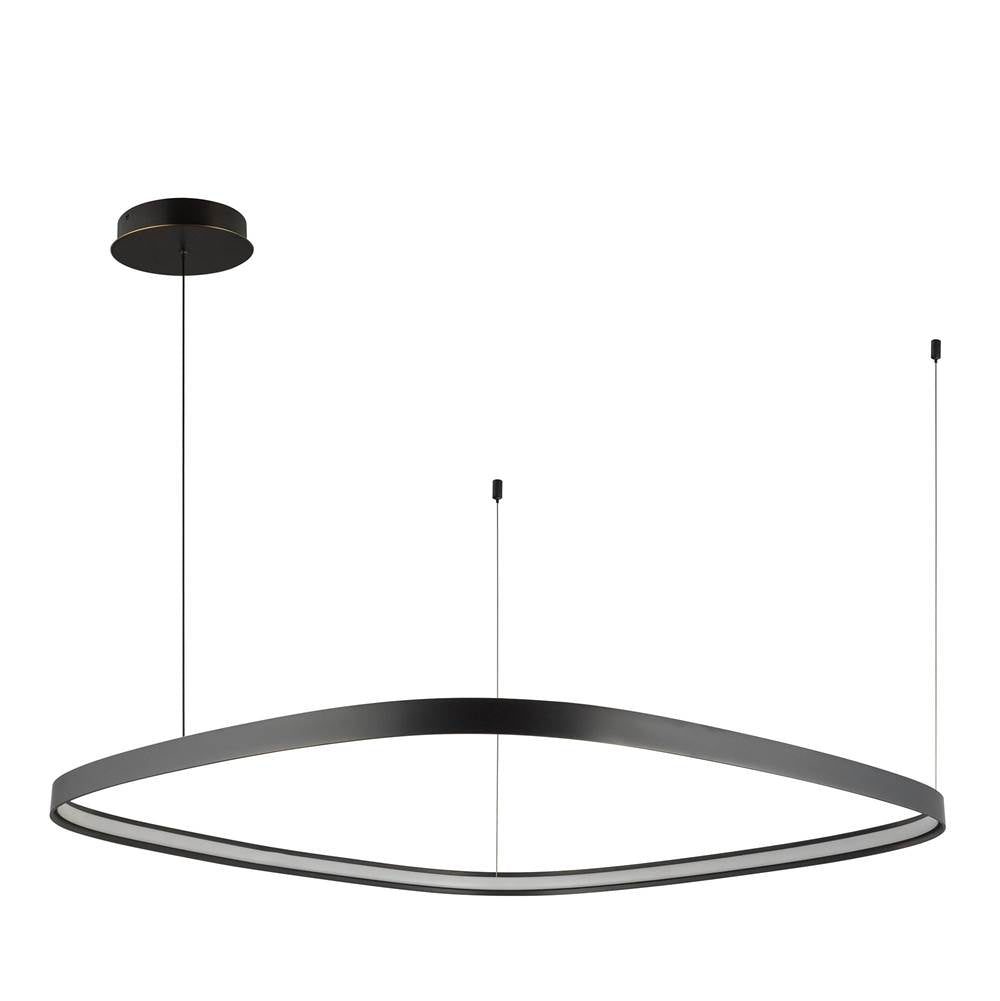 Kuzco Yukon 40-in Polished Nickel Led Pendant