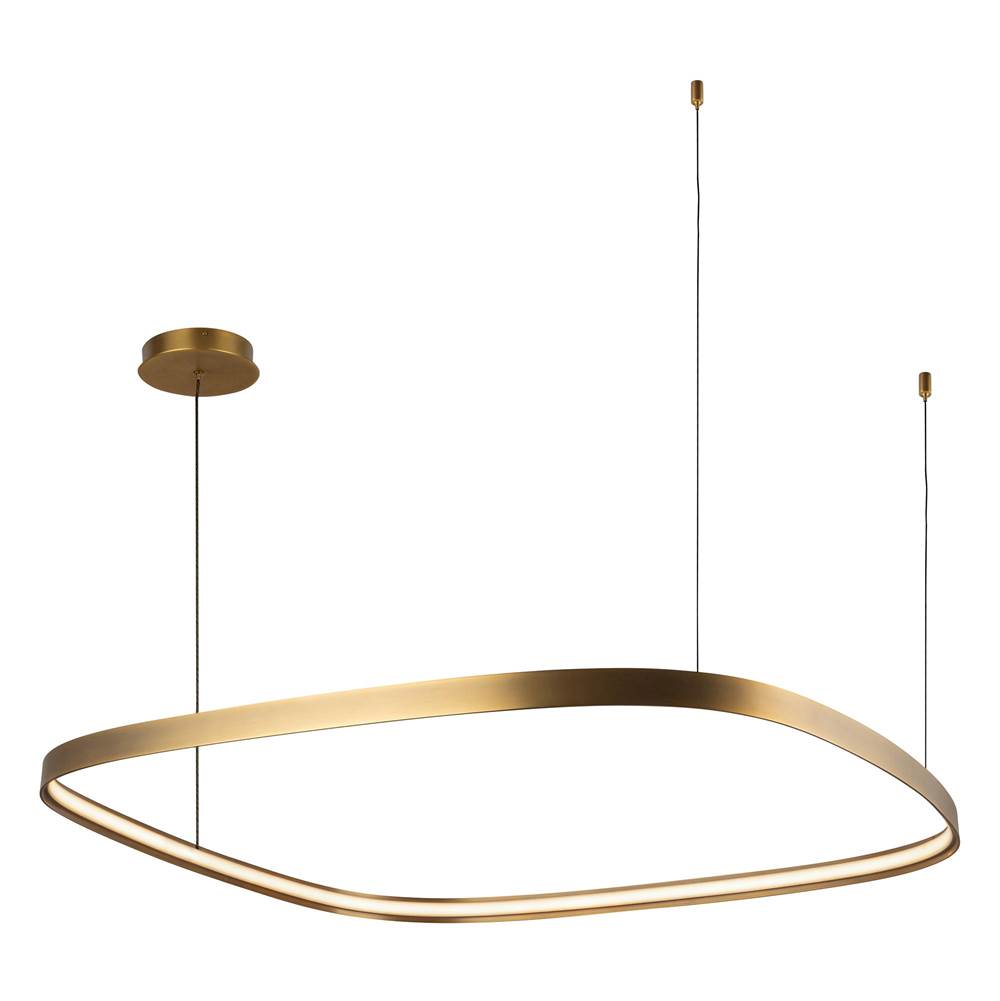 Kuzco PD78040-VB Vintage Brass Yukon 40-in Vintage Brass Led Pendant Image 4