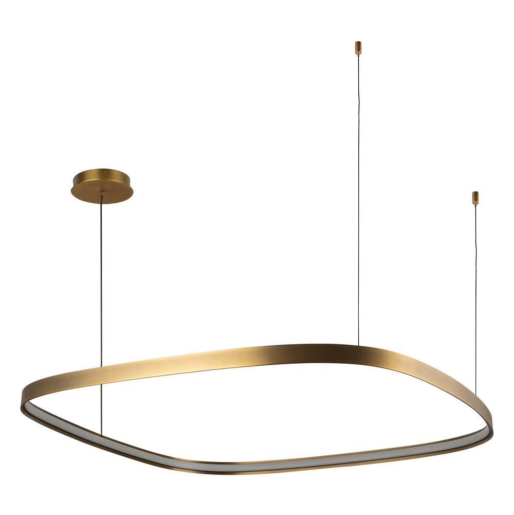 Kuzco PD78040-VB Vintage Brass Yukon 40-in Vintage Brass Led Pendant Image 3