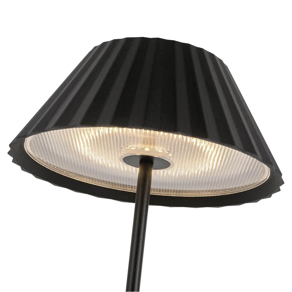 Kuzco TL67914-BK Black Zola 6-in Black Led Table Lamp Image 3
