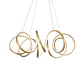 Kuzco Synergy 34-in Antique Brass Led Chandeliers