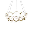 Kuzco Oros 29-in Antique Brass Led Chandeliers