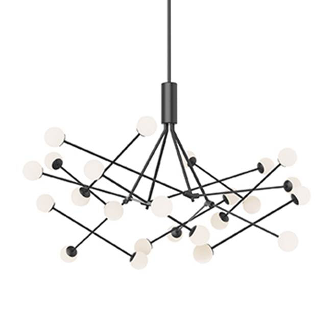 Kuzco Moto 56-in Black Led Chandeliers