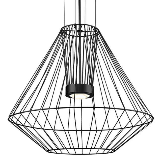 Kuzco Arctic 28-in Black Led Exterior Pendant