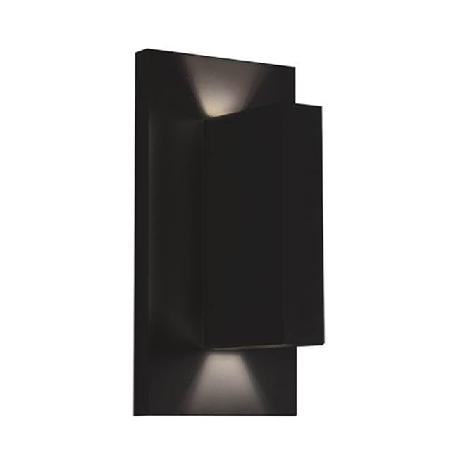 Kuzco Vista 9-in Black Led Exterior Wall Sconce