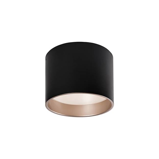Kuzco Mousinni 10-in Black Led Flush Mount