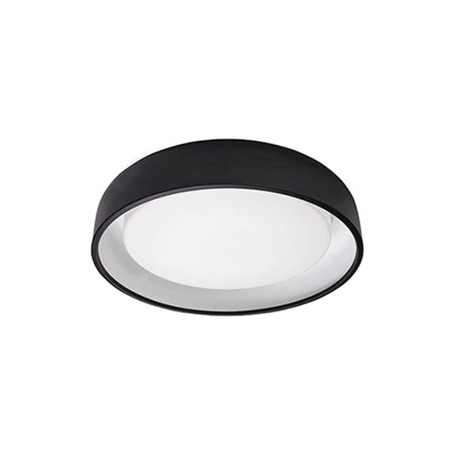 Kuzco Beacon 20-in Black Led Flush Mount