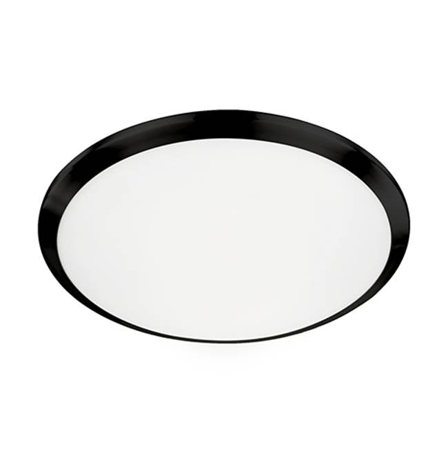 Kuzco Malta 15-in Black Led Flush Mount