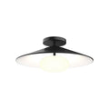 Kuzco Cruz 15-in Metal - Black/white Led Flush Mount