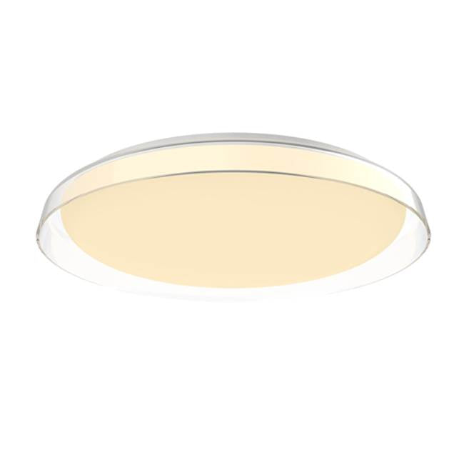 Kuzco Hampton 21-in Clear Led Flush Mount