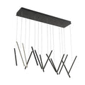 Kuzco Chute 40-in Black Led Linear Pendant