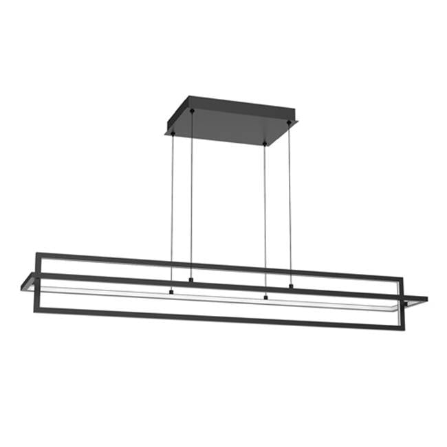 Kuzco Mondrian 48-in Black Led Linear Pendant