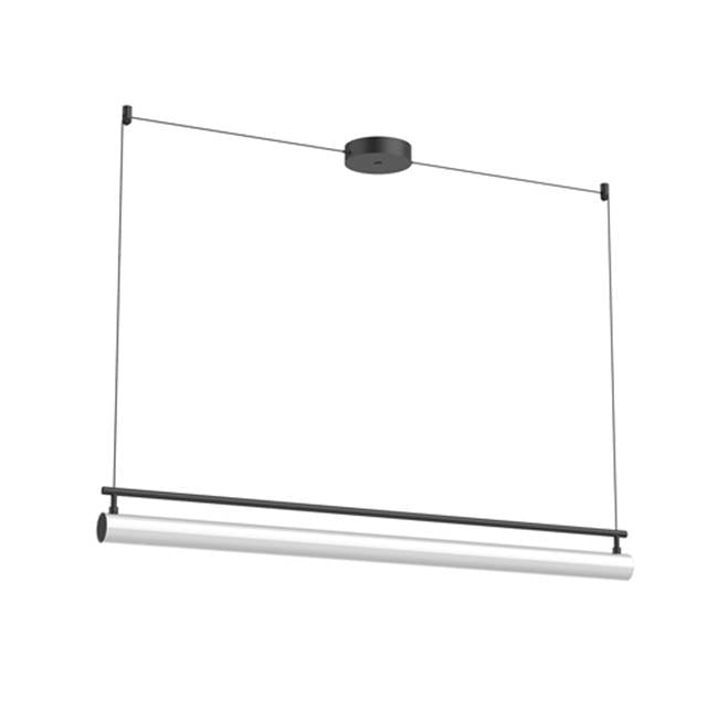 Kuzco Gramercy 48-in Black Led Linear Pendant