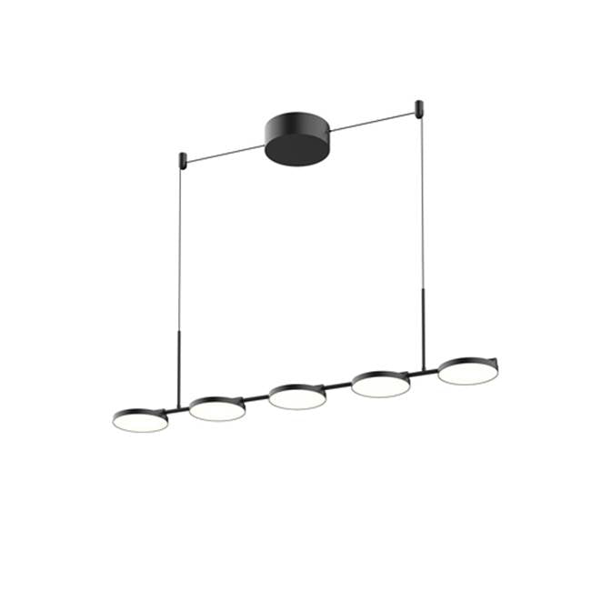 Kuzco Novel 37-in Black Led Linear Pendant