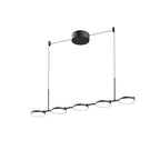 Kuzco Novel 37-in Black Led Linear Pendant