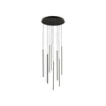 Kuzco Chute 8 Head Black Led Multi Pendant