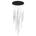 Kuzco Chute 16 Head Black Led Multi Pendant