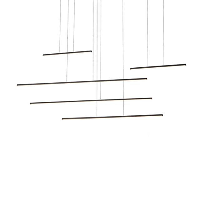 Kuzco Chute Motion Chute Motion 60-in Black Led Multi Pendant