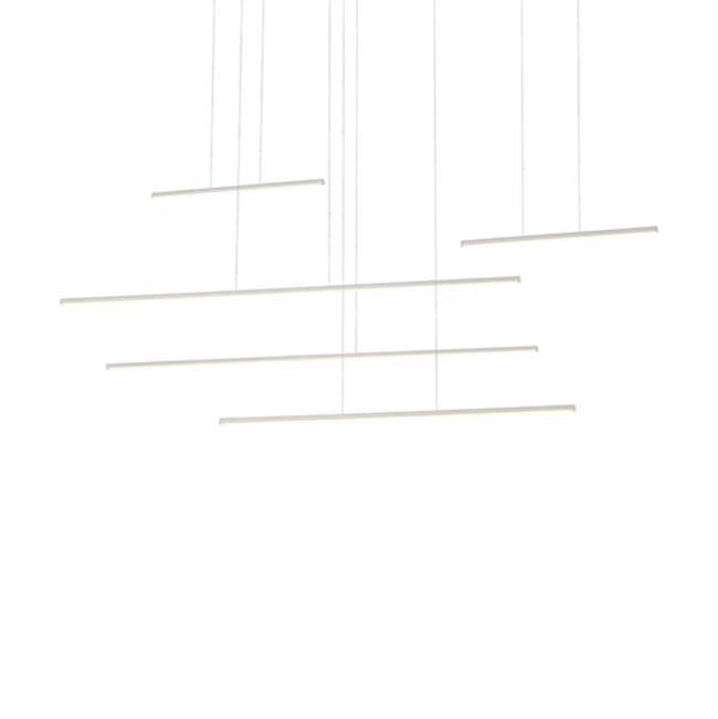 Kuzco Chute Motion Chute Motion 60-in Black Led Multi Pendant